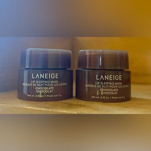 2 x Laneige Chocolate lip masks mini